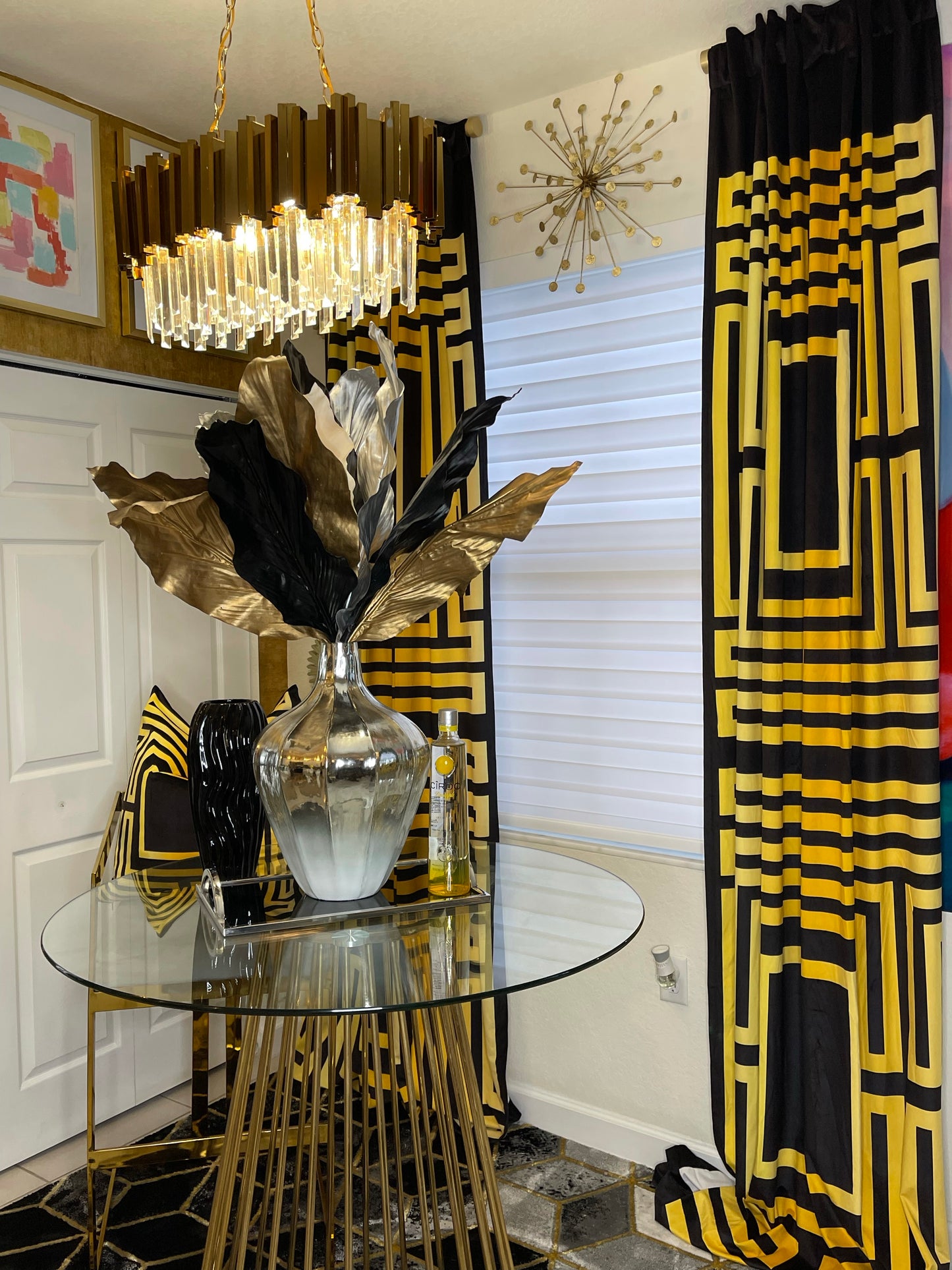 Throne curtain panels